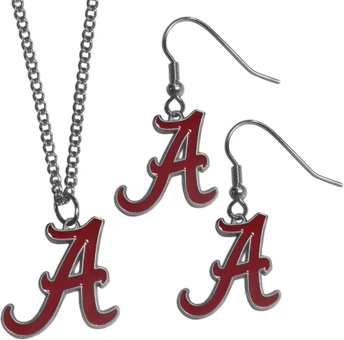 Siskiyou Sports NCAA unisex-adult Dangle Earrings and Chain Necklace Set