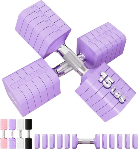 Vista 11 de 15LBS 30LBS Adjustable Dumbbell Set Free Weights Dumbbells Set for Women Men Hand Weights Sets Adjust Dumbbell Weight Sets for Home Gym Exercise