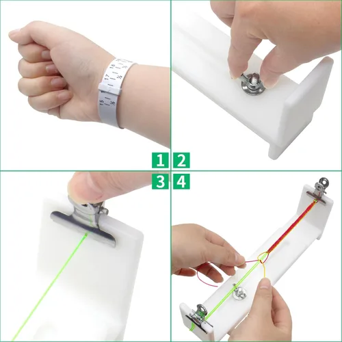 Vista 3 de MXFIV Máquina de pulseras de plantilla, herramienta de trenzado ajustable, kit de fabricación de cuerda de paracaídas en forma de U, kit de pulsera