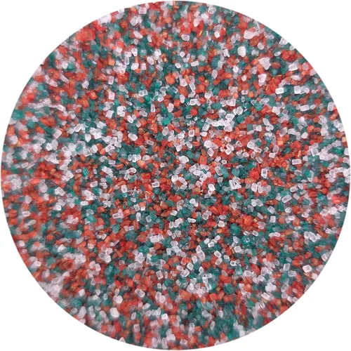 NCS Azúcar de lijado rojo, blanco y verde navideño, 8 onzas, ideal para cupcakes, galletas, pasteles, paletas de pastel