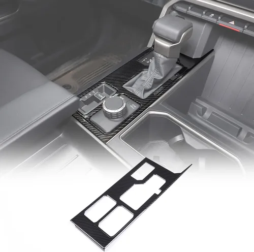 Vista 13 de LLKUANG Marco de protección para panel de palanca de cambios de consola central compatible con Toyot@Tundra Sequoia 2022 2023, accesorios de Azul