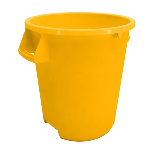 Vista 15 de SPARTA Bronco - Contenedor de basura redondo para desechos, 10 galones, color negro, paquete de 6