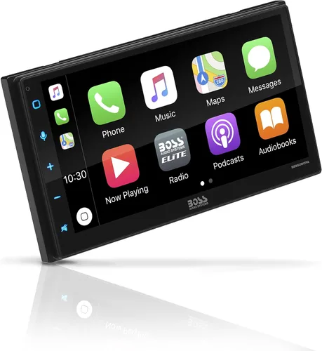 BOSS Audio Systems Elite Series BE950WCPA - Reproductor multimedia inalámbrico Apple CarPlay Android Auto para automóvil, pantalla táctil capacitiva