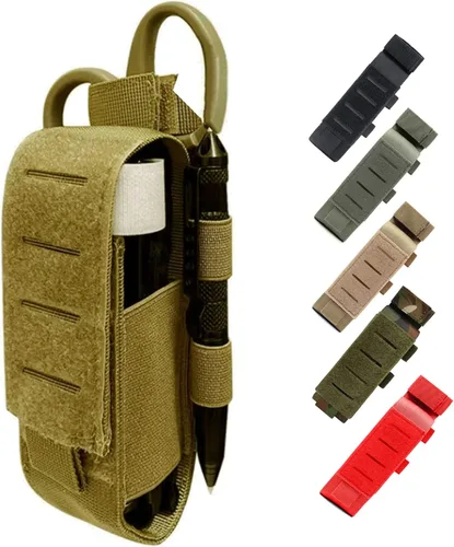 Vista 11 de 2 piezas de actualización de corte láser 1000D Molle Bolsa de torniquete táctico, funda de torniquete médico táctico