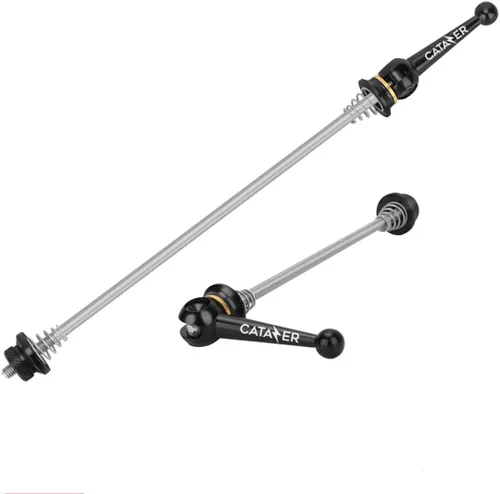 Vista 2 de Ultraligero Titanium Bicicletas QR Pincho 1.69 oz Ti-Axis liberación rápida MTB Bicicleta de carretera Bicicleta de liberación rápida Set