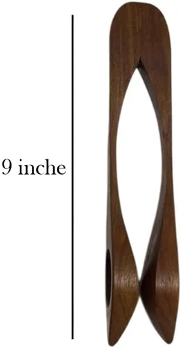 Vista 8 de AAR Cuchara de madera de palisandro de percusión irlandesa celta folclórica musical de 9 pulgadas de largo Paquete de 12