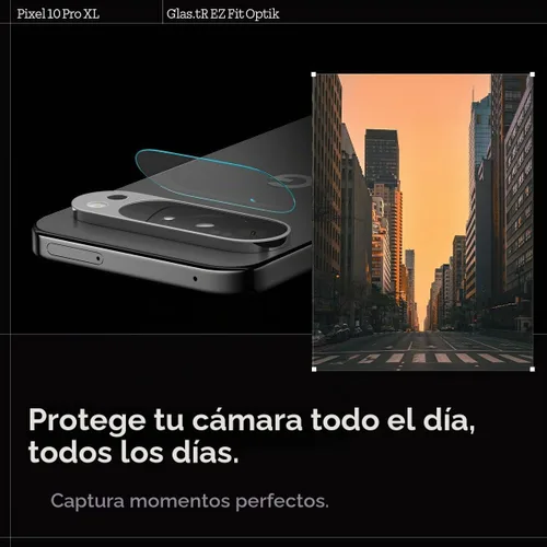 Vista 3 de Spigen Glas.tR EZ FIT Optik - Protector de lente de cámara para Pixel 10