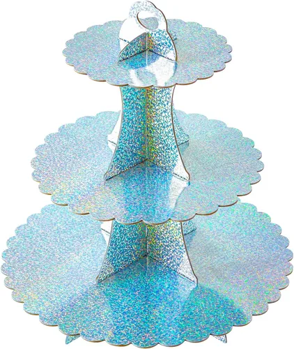 Vista 47 de Soleebee Soporte para Cupcakes de 3 Niveles, Torre de Cupcakes de Cartón, Torre de Soporte para Pasteles de Postre para Decoración de Cumpleaños