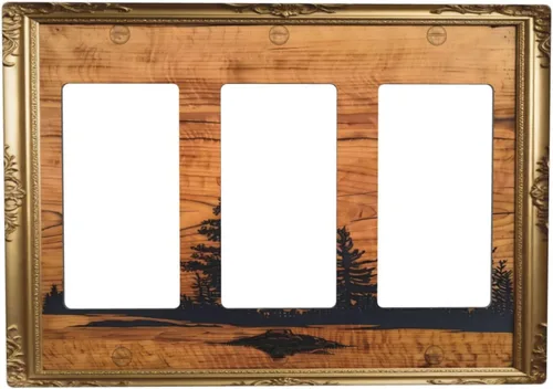 Vista 47 de Cubiertas de Interruptor de Luz Artísticas Decorativas Boho Figura Abstracta Interruptor de Pared Único Placa de Interruptor Decorativo Placa