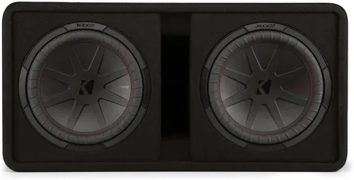 Vista 3 de KICKER 48DCWR122-RS 12" CompR Series Sub 1000W RMS 2 Ohm Caja de subwoofer cargada 43CXA12001-RS Audio para coche Mono Serie CX Clase D 1200W Sub