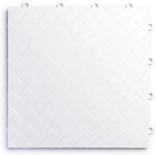 Vista 23 de Big Floors RaceDeck Diseño de Placa de Diamante, Baldosa de Piso Modular Entrelazante Durable para Garaje