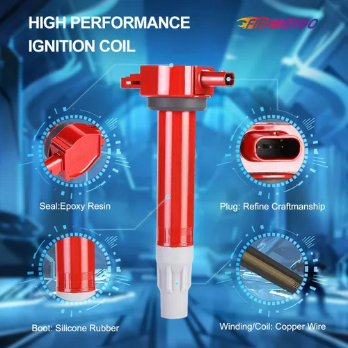 Vista 2 de Paquete de 6 bobinas de encendido compatibles con Dodge Avenger Challenger Charger Journey Magnum Nitro Grand Caravan para Chrysler 300 Pacifica