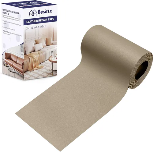 Vista 25 de Kit de cinta para reparación de cuero, parche autoadhesivo para muebles, sofá, asientos de automóvil, silla de oficina, kit de reparación de vinilo