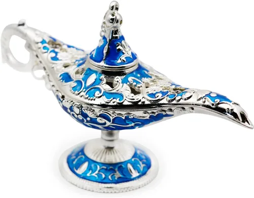 Hsiwto Aladdin Magic Genie Lamps - Lámpara clásica vintage de leyenda mágica de genio mágico para decoración de mesa de boda, tamaño pequeño,