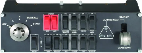 Vista 5 de Logitech Pro Flight Timón Pedales & Pro Flight Switch Panel, BLANCO