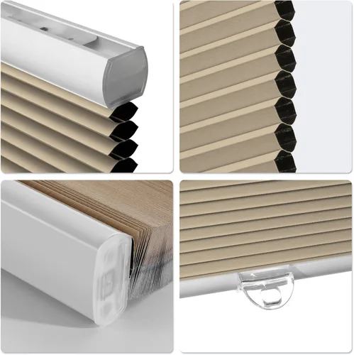 Vista 5 de BlinDecor Blackout Cellular Shades Cordless 24 x 64 in Honeycomb Blinds Windows Shade Easy Install & Clean Shades for Door Room Home Privacy