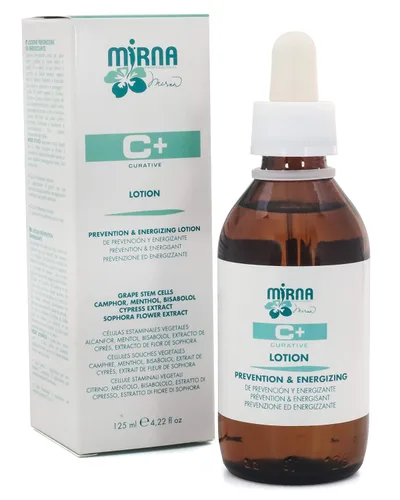 Mirna Professional Loción preventiva y energizante anti pérdida de cabello para cabello débil infundido con mentol, pantenol, extracto de flor de