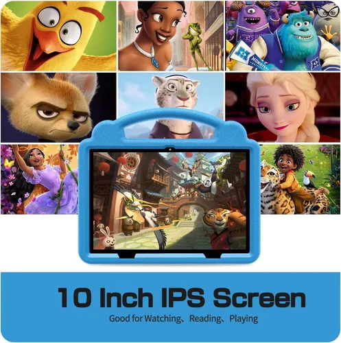 Vista 6 de Tablet infantil de 10 pulgadas con funda, tabletas Android 15 para edades de 3 a 12 años, almohadilla educativa de 64 GB, control parental, WiFi 5G
