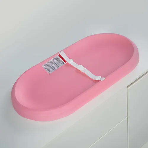 Vista 7 de Cambiador de bebé, impermeable y antideslizante, almohadilla cambiadora lavable, espuma contorneada para cambios de pañales, sin líquidos,