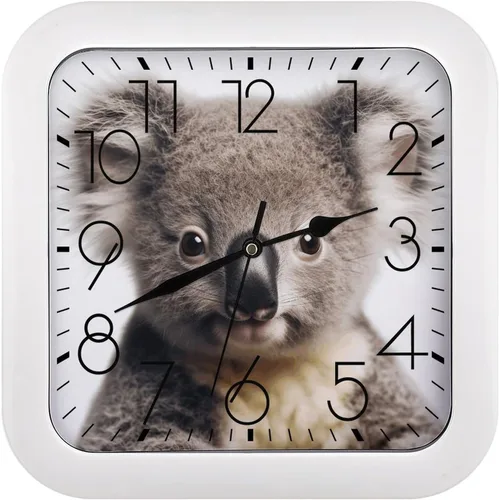 Vista 15 de 10" Square Modern Wall Clock,Art Chicken Animal Painting Print Kitchen Clocks Wall Battery Operated,Silent Non Ticking Unique Funny Cute Wall Clock