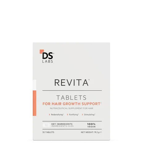 Revita Tablets Vitaminas para el crecimiento del cabello de DS Laboratories, promueve el crecimiento del cabello en mujeres y hombres, experimenta