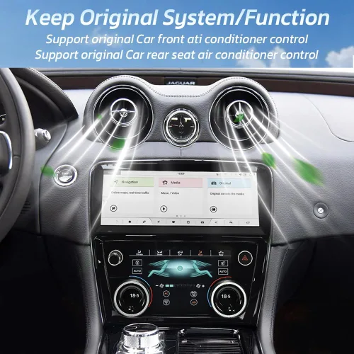 Vista 5 de Xuenav Pantalla táctil de 7 pulgadas de reemplazo de control de clima para Jaguar XJ XJL 2009-2018 pantalla táctil completa HVAC AC Panel aire