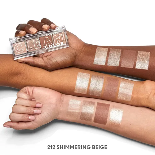 Vista 5 de Sombra de ojos en color limpio y fresco, brillo beige, COVERGIRL