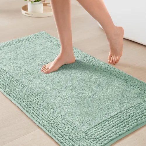 Vista 9 de Madison Park Esplendor - Alfombra reversible 100% algodón copetudo para baño de calidad hotelera de lujo con pelo medio, 3000 GSM, absorbente