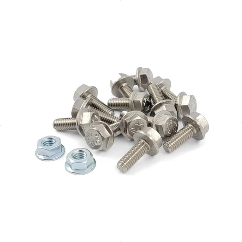 Vista 2 de Kit de pernos de cárter de aceite de motor compatible con Honda - Compatible con Acura K Series K20 K24 - para bandeja de acero negro