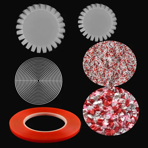 Vista 11 de 20 paquetes de cubiertas planas para agitador para hacer tarjetas de 4.25" de diámetro, cubiertas planas transparentes para hacer tarjetas