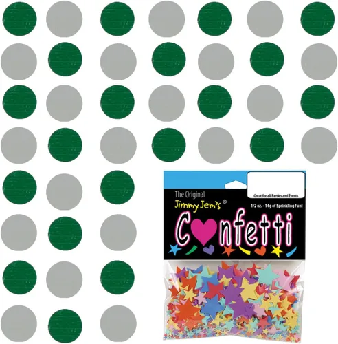 Vista 37 de Confetti Circle 1/4" Negro, Azul Marino Combo - 2 bolsas de media onza (1 oz) (8550/9971)