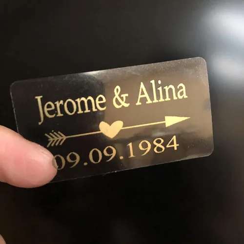 Vista 5 de 100 pegatinas personalizadas para boda, etiquetas de burbujas, etiquetas transparentes, pegatinas de vinilo para bodas, pegatinas divertidas