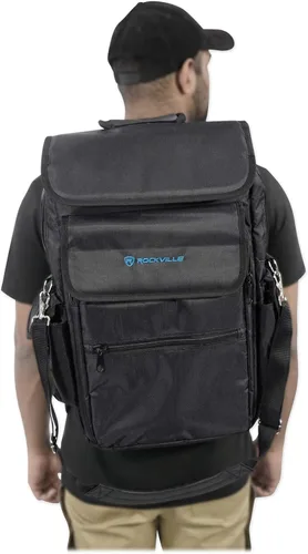 Vista 4 de Rockville Key Case - Mochila de transporte suave para Impulse+Launchkey 25 teclados (RVBAG25), color negro