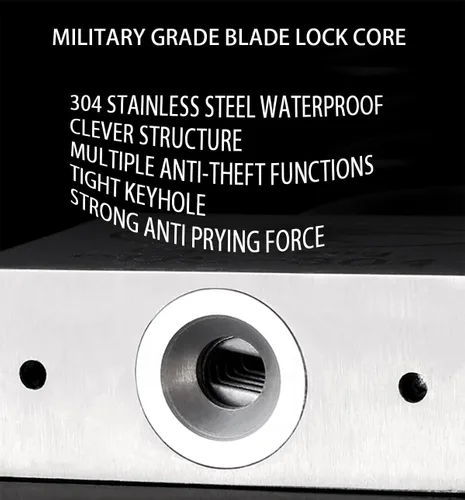 Vista 4 de Cerradura de cadena de bicicleta, cerradura de cadena de puerta, materiales de acero inoxidable 304. No se oxida, resistente a la corrosión