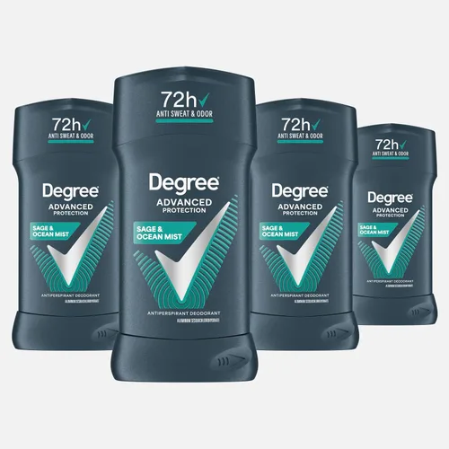 Degree Desodorante antitranspirante avanzado Sage & Ocean Mist 2.6 oz, 4 unidades