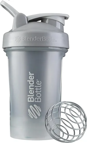 Vista 10 de BlenderBottle Classic V2 Botella mezcladora perfecta para batidos de proteínas y preentrenamiento, 45 onzas, color azul océano