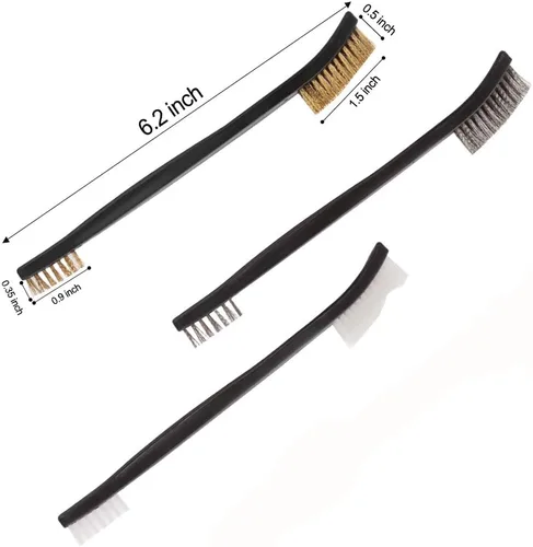 Vista 2 de Accmor Gun Cleaning Kit, Universal Gun Cleaner Tools Set Including Double-Ended Brass Steel Nylon Gun Cleaning Brushes & Gun Cleaning Picks