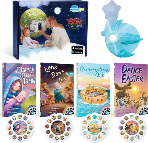Vista 16 de Moonlite Mini proyector con 4 historias digitales de princesa de Disney Edición - Una nueva forma de leer historias juntos - 4 historias digitales