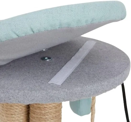 Vista 8 de EveryYay by Petco Scratchin' The Surface - Rascador para gatos con poste de juego de 3 lados de 20.5 pulgadas de alto