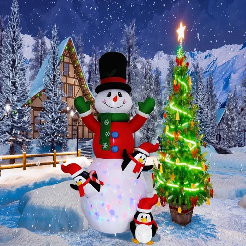 Vista 9 de HZGDEJTG Letrero de cuenta regresiva de Papá Noel de 7 pies con luces LED integradas, adecuado para césped de Navidad, jardines y patios