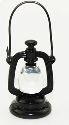 Accesorios de decoración de casa de muñecas, casa de muñecas 1:12 modelo de escena en miniatura de huracán, linterna de juguete (negro, 0.906 x