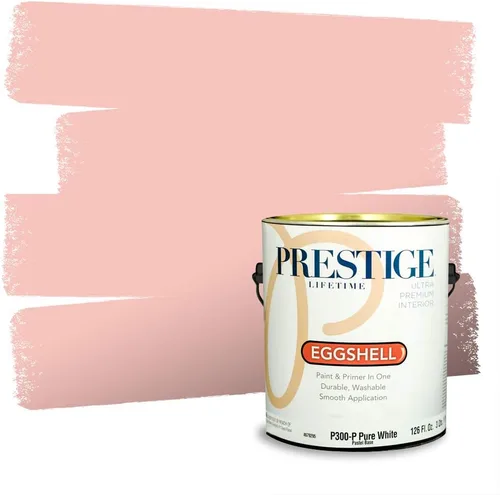 Vista 257 de Prestige Paints Pintura exterior e imprimación en uno, 1 galón, plano, coincidencia comparable de Valspar* Amber Rose*