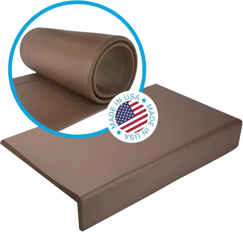 Kidkusion Cojín Suave para Bordes | Fabricado en Estados Unidos | 72" | Marrón | Cojín de Chimenea y Almohadilla para Hogar