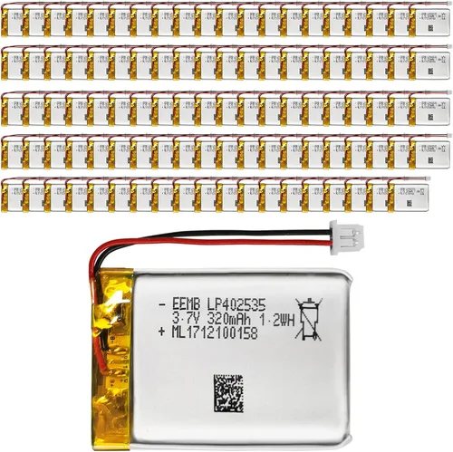 Vista 10 de EEMB Batería de polímero de litio 3.7V 320mAh 402535 Lipo Batería recargable con conector Molex de alambre para altavoz y dispositivo inalámbrico