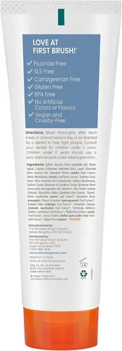 Vista 2 de Himalaya Botanique - Pasta de dientes con xilitol, sabor a menta, pasta de dientes sin flúor para blanquear los dientes, combatir la placa