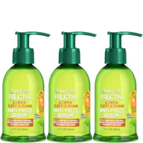 Vista 18 de Garnier Fructis Sleek & Shine - Suero antiencrespamiento para cabello seco, aceite de argán, 5.1 onzas líquidas, 2