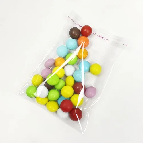 Vista 4 de Morepack Bolsas de celofán autosellantes autoadhesivas, bolsas de celofán resellables transparentes de 3 x 3 pulgadas, 200 unidades (tamaño mini)
