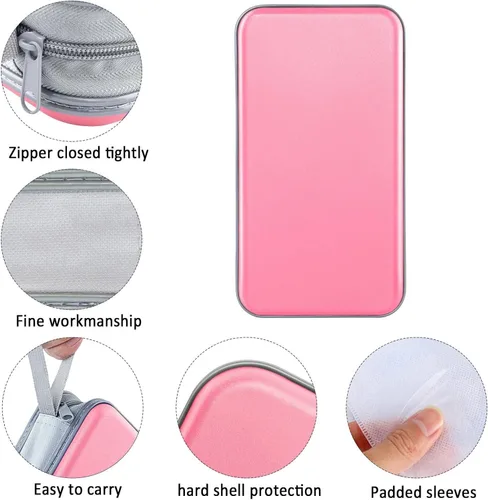 Vista 68 de Estuche para CD, capacidad para 80 unidades, para CD/DVD, cartera, de plástico duro, CD y DVD, carpetas de almacenamiento para automóvil, hogar