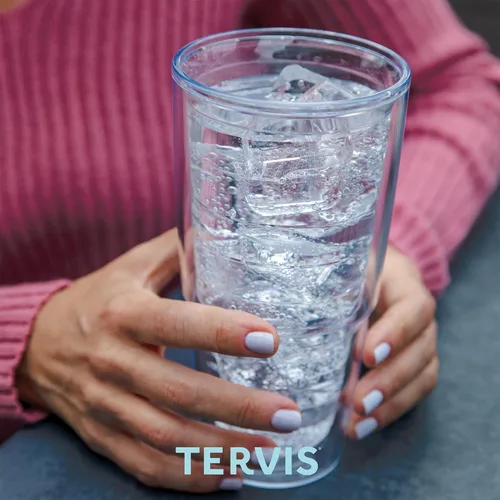 Vista 6 de Tervis — Vaso de viaje, tapa negra, Transparente