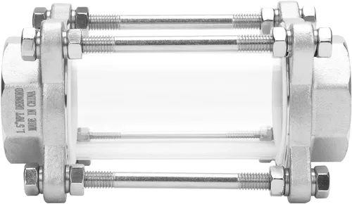 Vista 3 de DERNORD Vidrio de visión en línea con rosca hembra, vidrio de visión recta sanitaria SUS316 1-1/2" NPT hembra